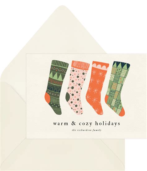 holiday stockings cards