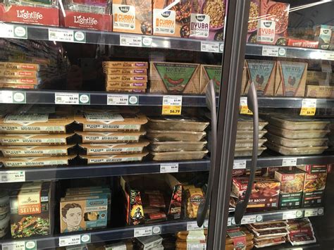 Promotions, discounts, and offers available in stores may not be available for online orders. Fully stocked fridge of beyond meat at Whole Foods : vegan