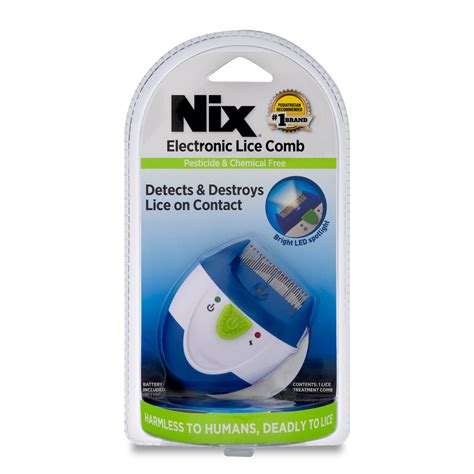 Nix Electronic Lice Comb Instantly Kills Lice And Eggs And Removes From