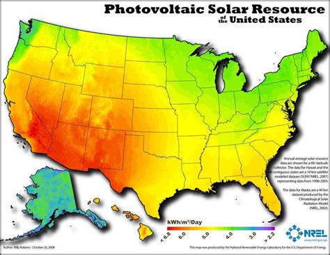 Shows The National Solar Pv Resource Potential For The United States