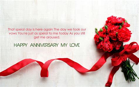 Download Happy Anniversary Bouquet Of Red Roses Wallpaper