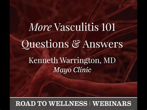 Vf Road To Wellness Webinar More Vasculitis Q A Youtube