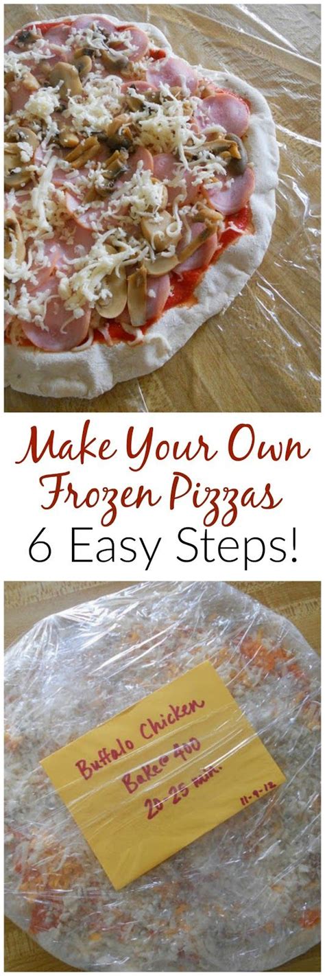 How To Make Homemade Frozen Pizzas Homemade Frozen Pizza Freezer Dinners Freezer Meal Prep