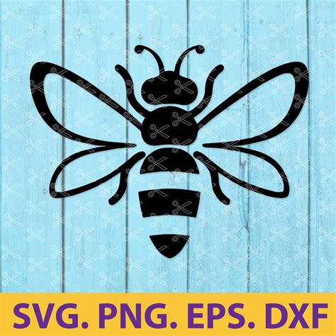 dxf bee svg cutting file clipart digital download svg eps png silhouette bee love cut file
