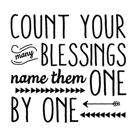 Count Your Blessings Wall Quotes Decal