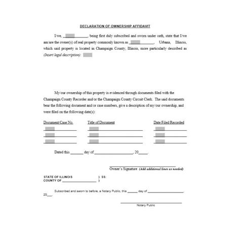 Certificate Of Ownership Sample