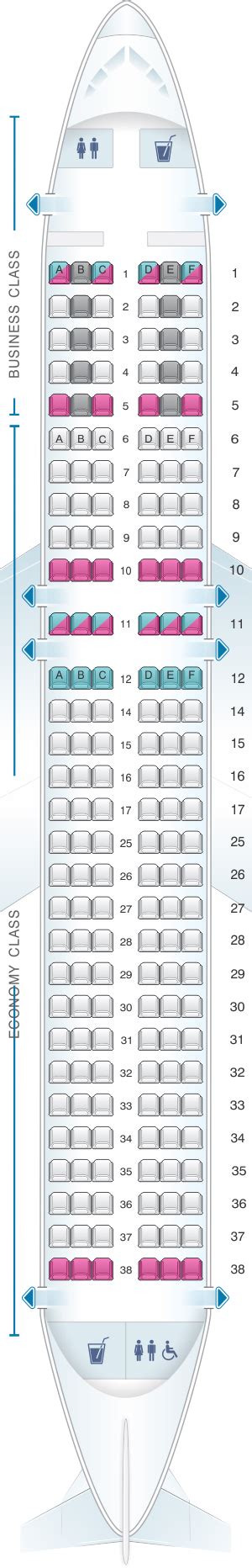Seat Map Swiss Airbus A320 200 Seatmaestro