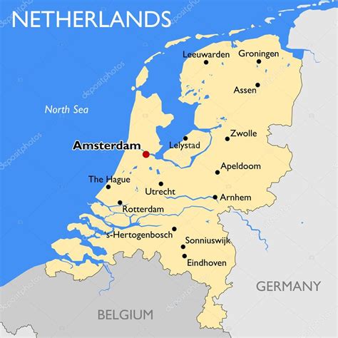 Onder open kaart van deze site worden de nieuwsbrieven van de kaart bond nederland geplaatst. kaart van Nederland — Stockvector © lynx_v #70410863