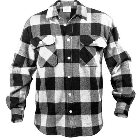 Extra Heavyweight Brawny Flannel Shirt Buffalo Plaid Ebay