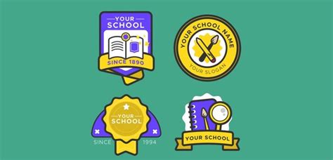 8 School Badge Templates In Psd Eps
