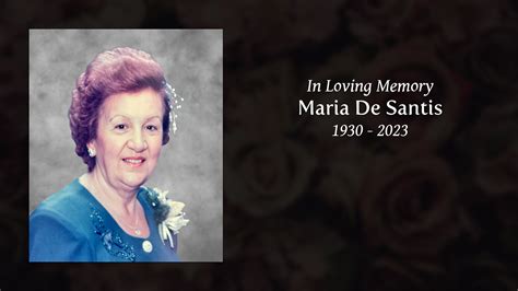 Maria De Santis Tribute Video