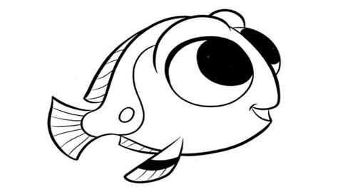 She is the protagonist of this new adventure on the ocean, entitled finding dory. Dory clipart coloring page baby, Dory coloring page baby ...