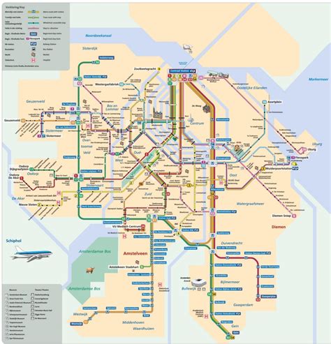 Amsterdam Rail Map Ontheworldmap Com