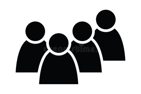 Icono De 4 Personas Grupo De Personas Pictograma Humano Simplificado