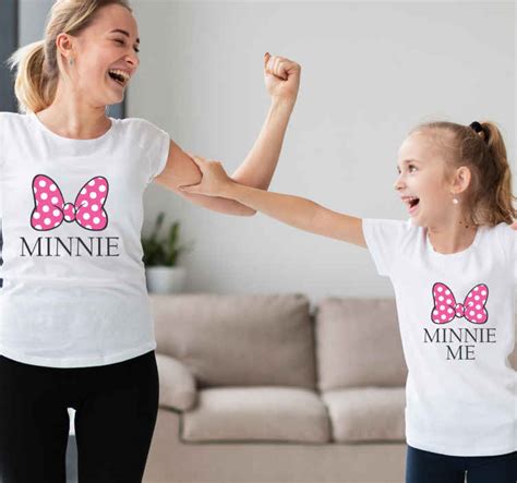 Camiseta Madre E Hija Minnie Y Minnie Me Tenvinilo