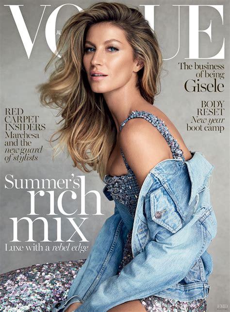 Cover Of Vogue Australia With Gisele Bundchen January 2015 ID 32440