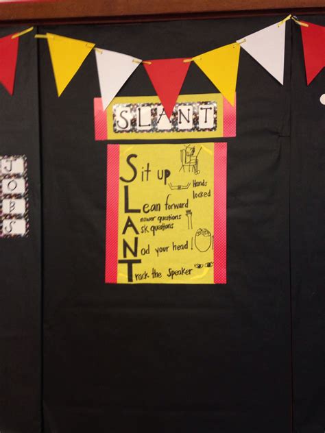 Slant Poster Ready To Learn Position Classroom Management