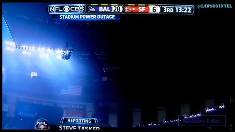 Super Bowl 47 Power Outage In Super Dome Stadium New Orlean Xlvii Youtube