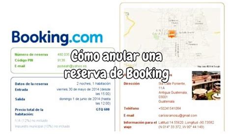 Cómo Anular Una Reserva De Booking