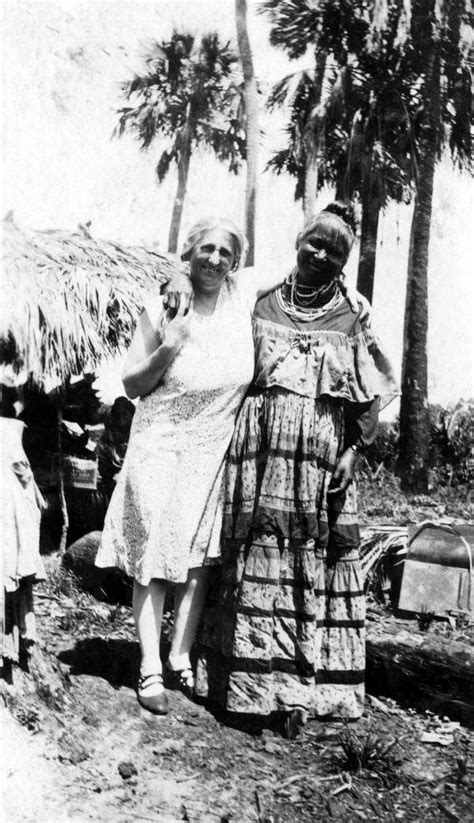 Florida Memory Unidentified Midwife Standing With Susie Tiger At A