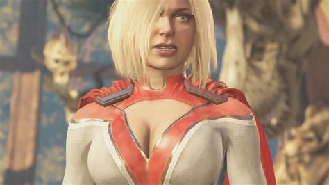 injustice 2 all power girl character intros clashes banter and super move youtube