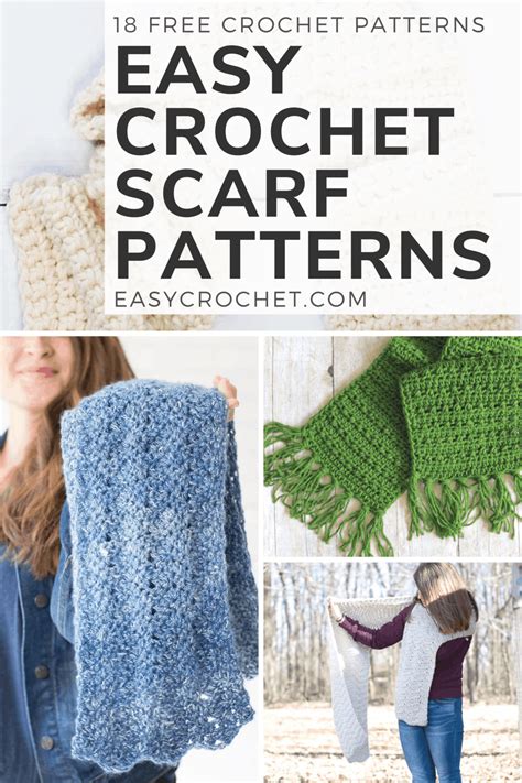 18 Easy Crochet Scarf Patterns EasyCrochet Com
