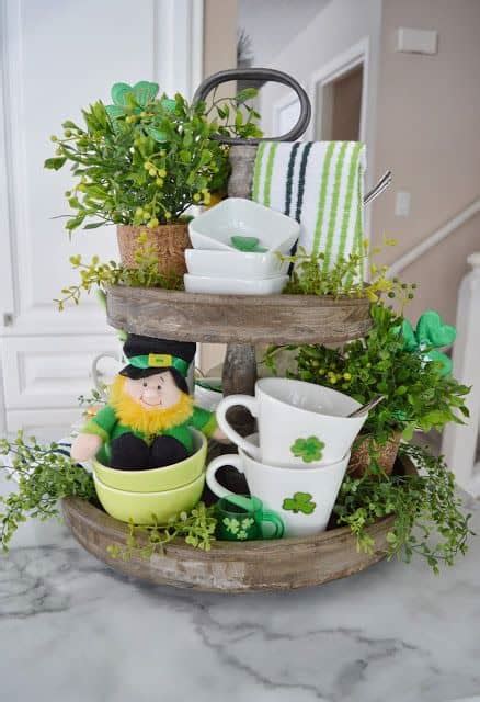 St Patrick S Day Tiered Tray Styling Lady Decluttered