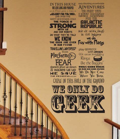 In This House We Do Geek Customizable Vinyl Wall Decal V3 Fantasy Star