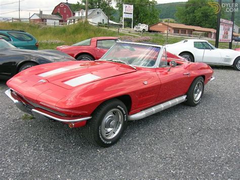 Classic 1963 Chevrolet Corvette Riverside Red Stingray Convertible For