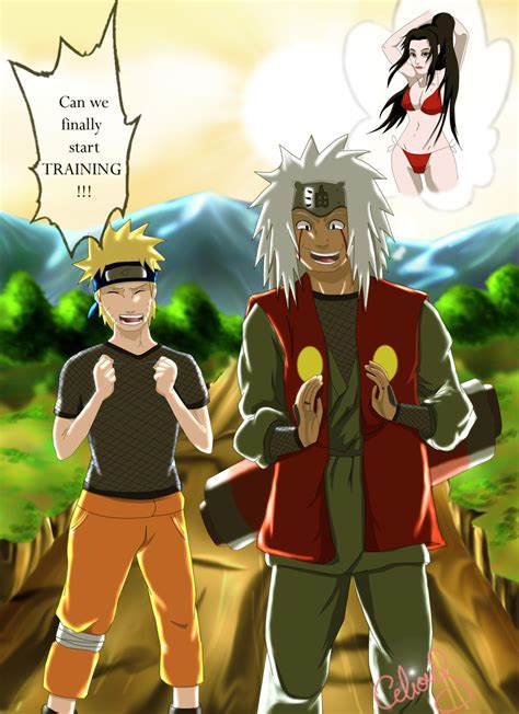 Naruto And Jiraya Training By Celious On Deviantart