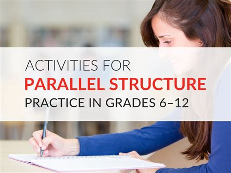 Activities For Parallel Structure Practice Grades 612