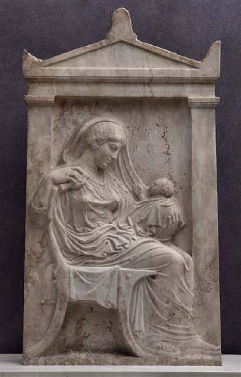 Grave Stele Of Ampharete Athens Kerameikos Archaeological Museum P