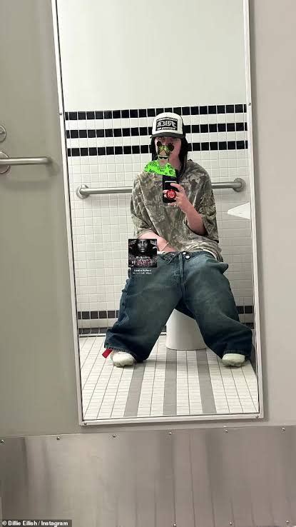 Billie Eilish Snaps A Selfie With Her Pants Down On The Toilet