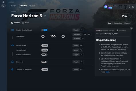 Forza Horizon 5 Cheats And Trainer For Steam Trainers Wemod Mobile