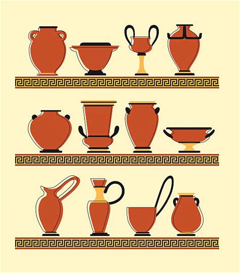 Ancient Greek Pottery Clip Art Vector Images And Illustrations Istock