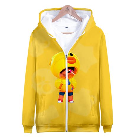 Brawl Stars Sally Leon Zipper Up Hoodie Sweatshirt Brawl Stars