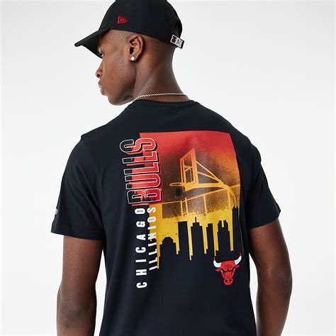 Skyline Graphic Chicago Bulls T Shirt D02851 New Era Cap Al