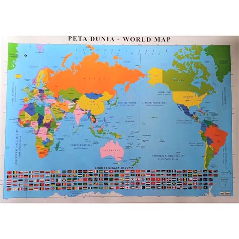 Jual Peta Dunia World Map Lembaran Shopee Indonesia