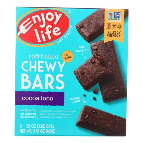 Enjoy Life Chewy Bars Cocoa Loco 5 Bars 115 Oz Each