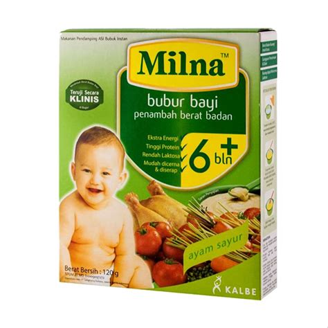 Dalam memberikan resep bubur bayi yang sehat untuk bayi anda, tentunya anda bisa mencoba resep bubur jagung manis. Jual Milna Bubur Bayi Penambah Berat Badan 6 Bulan Rasa ...