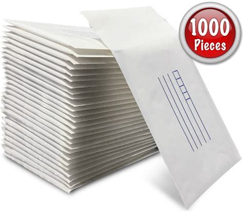 Au White Printed Bubble Padded Mailer Envelopes 100mm X