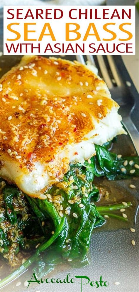 Delicious Seared Chilean Sea Bass With Asian Sauce
