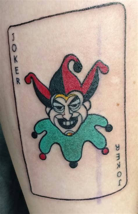 Jun 17, 2021 · the tattoo is a playing card joker, jokic's nickname, with nikola's face in the cartoon. Joker Playing Card Tattoo - Best Tattoo Ideas