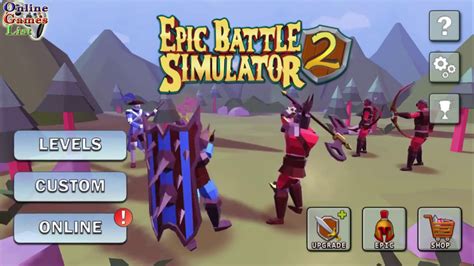 Epic Battle Simulator 2 Gameplay By Rappid Studios Youtube