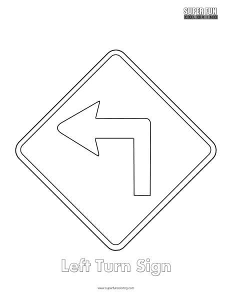 Road Sign Coloring Pages Super Fun Coloring