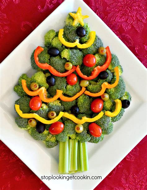 Christmas Tree Vegetable Tray Christmas Menu Recipes Christmas Veggie