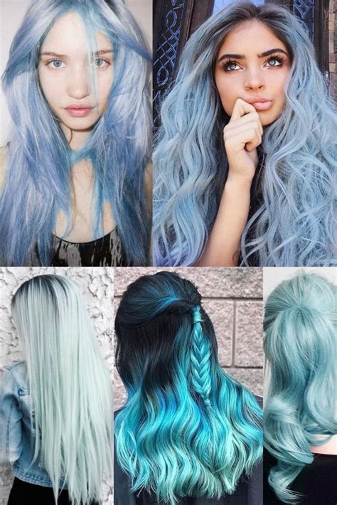 The Best Pastel Hair Dyes Blue Ombre Hair Dyed Hair Pastel Blue Hair