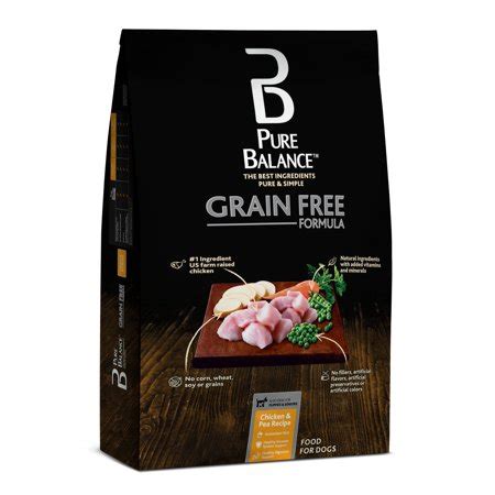 This grain free recipe contains no corn, wheat, soy, or grains, making this ideal for dogs with food sensitivities. Pure Balance Grain Free Chicken & Pea Recipe Dry Dog Food ...