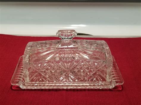 Dublin Crystal Covered Butter Dish Shannon Crystal By Godinger Etsy