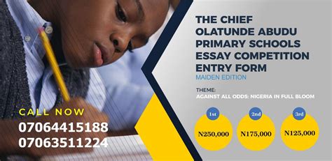 Essay competition 2018 second place: Chief Olatunde Abudu Primary Schools Essay Competition ...